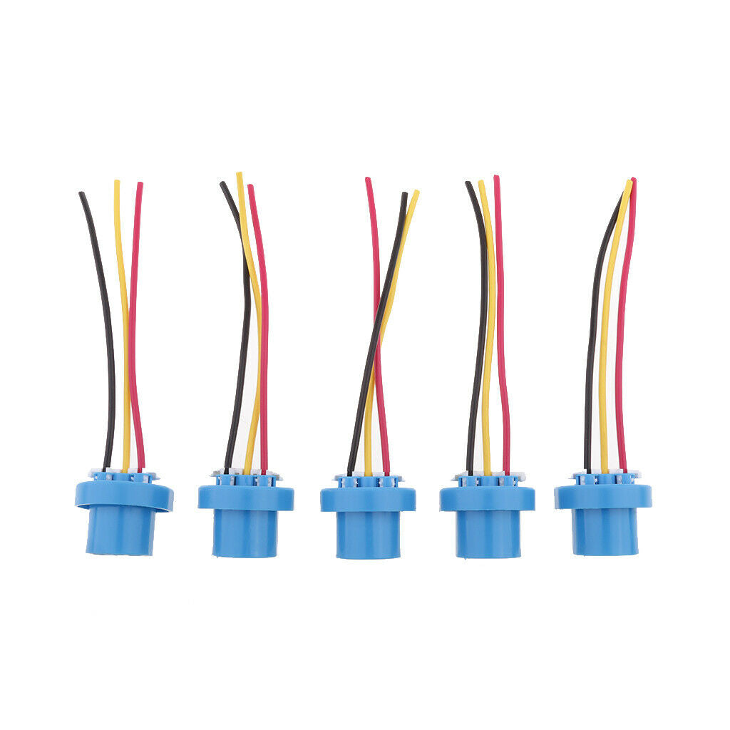 5PCS 9004 Female Socket LED Extension Cable Wire Harness Adapter Connector