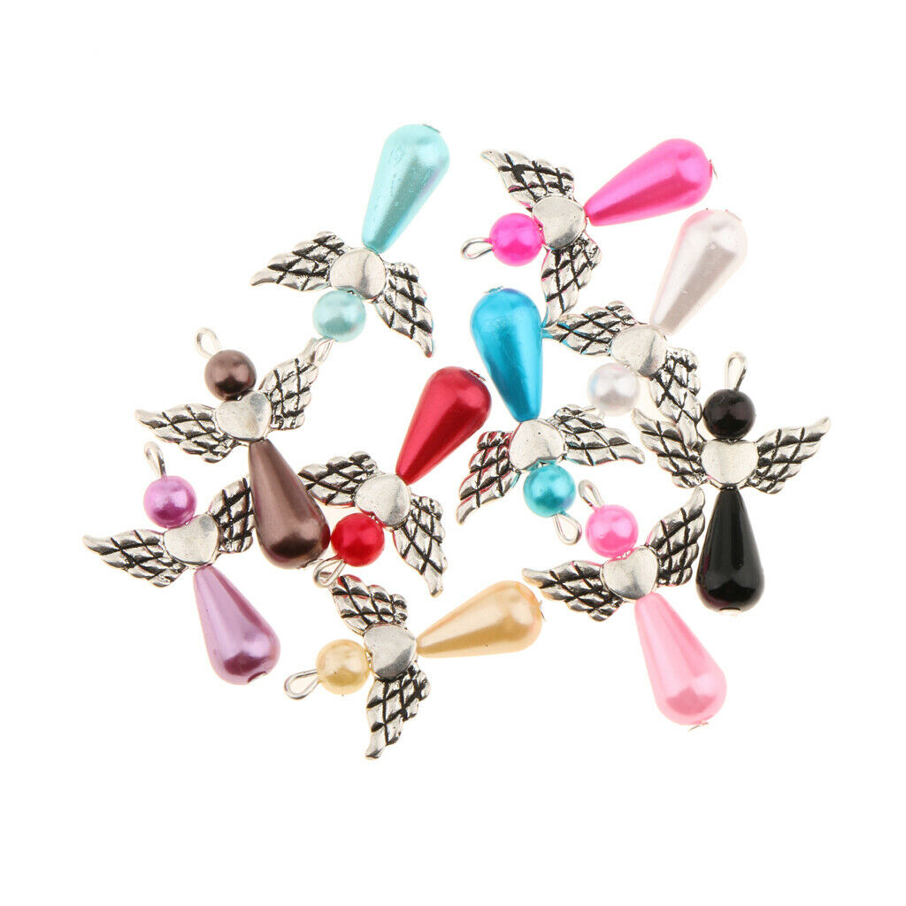 Hot 35pcs Angel Wing Charms Multicolor Butterfly Wing Pendants Hanging