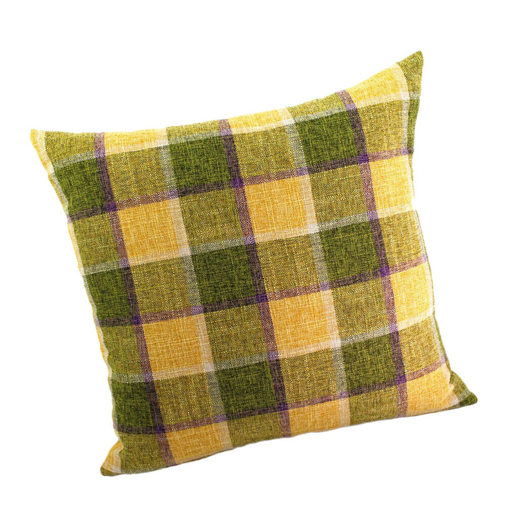 Classic Grid Square Cushion in Polished Round Polyester