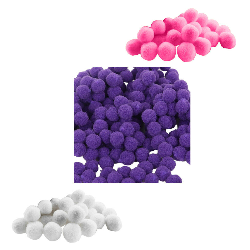 300 Pieces Mixed Pom Pom Balls MINI Felt Balls 0.7inch, for DIY Decoration,