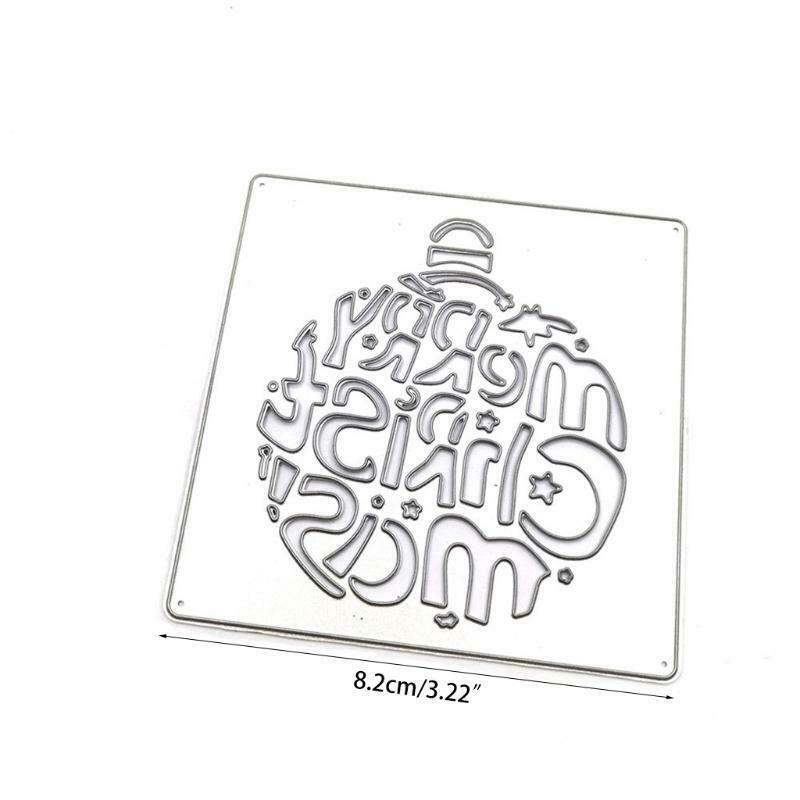 Christmas Letter Metal Cutting Dies Stencil DIY Scrapbooking Album Paper Card