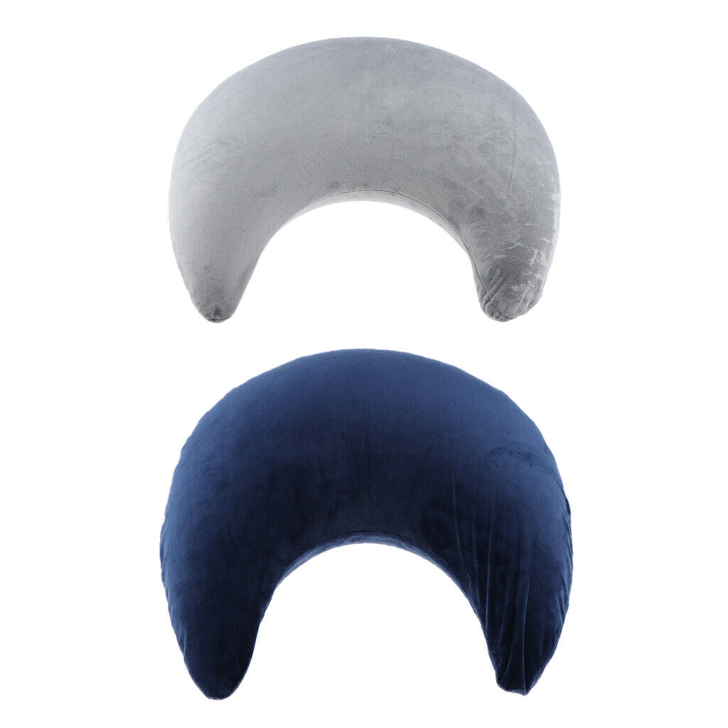 Portable Compact&Lightweight Comfortable Inflatable U Shaped Air Pillow Gray