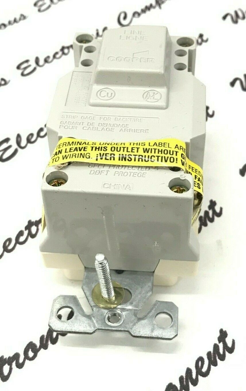 1pcs-COOPER WIRING XHGF20LA Hospital Grade GFCI Receptacle NEMA 5-20R 20A/125V