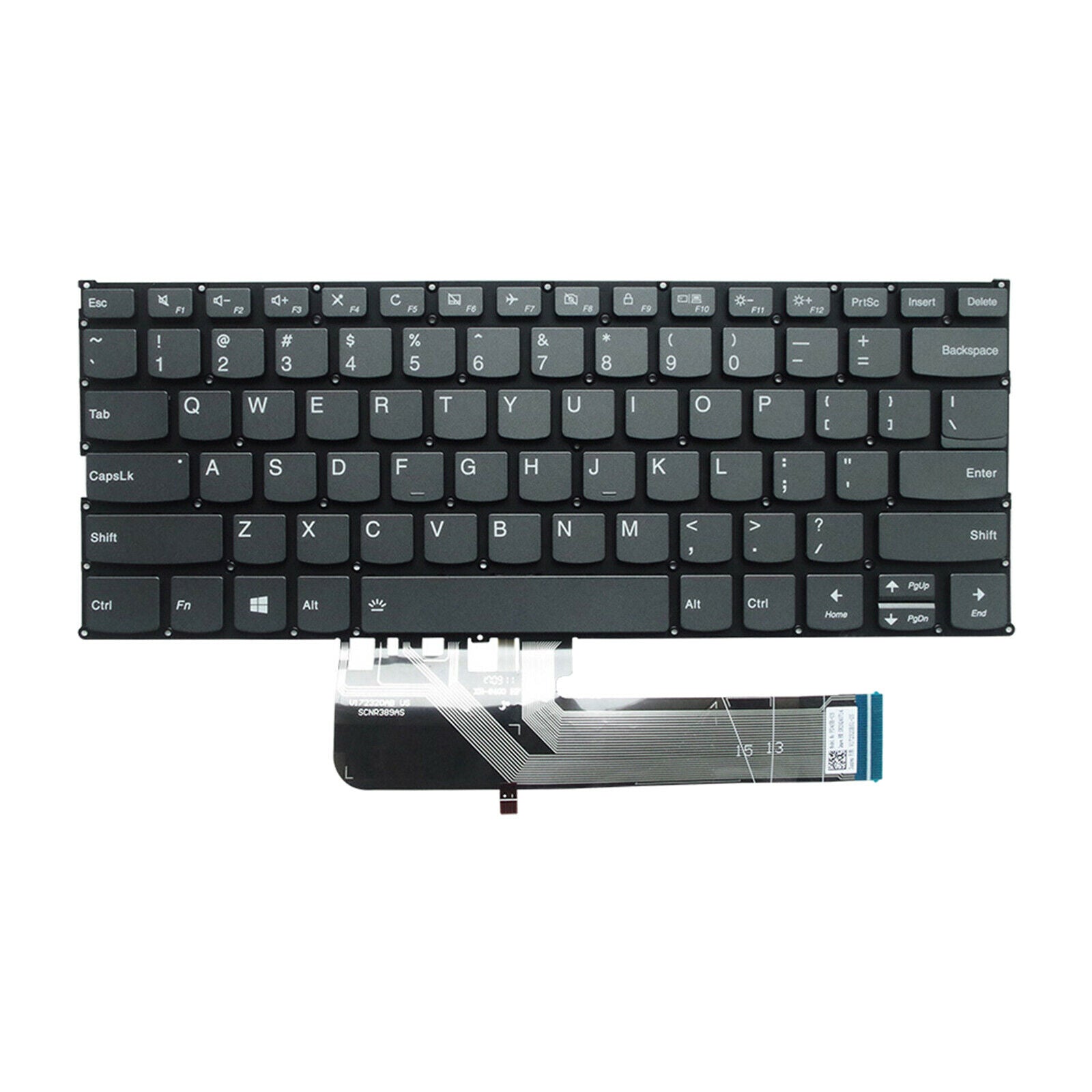 New Keyboard US Layout with Backlight For Lenovo Yoga 530-14 530-14ARR Gray