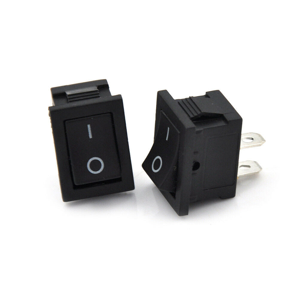 5Pcs 2 Pin On/Off Waterproof Rocker Switch+Cover Fit Car Dashboard Dash Bo.h Qx