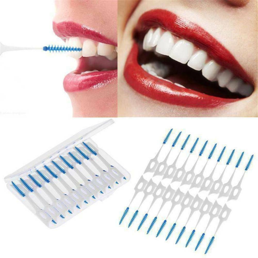 Lots 120Pcs Dental Oral Floss Clean Brushes Between Interdental Teeth Care Tools