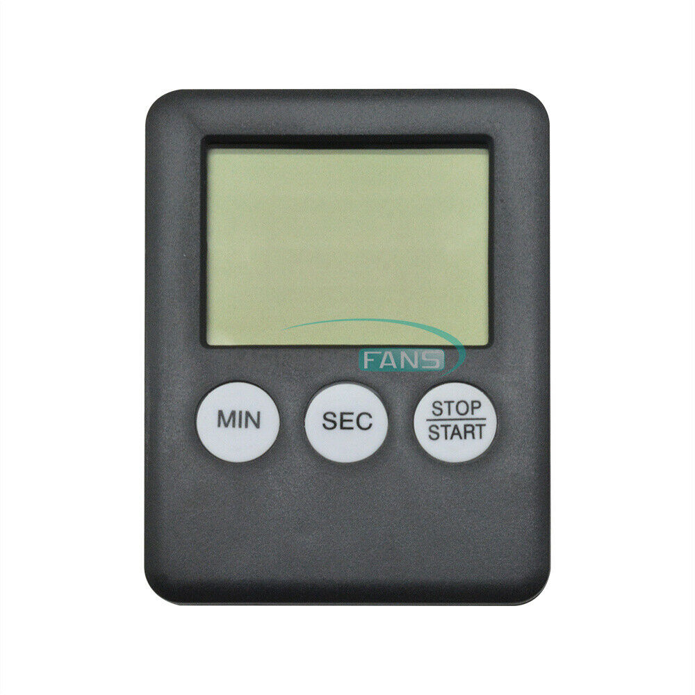 Large LCD Display Kitchen Timer Count Down Up Clock Loud Alarm-NO BATTERY
