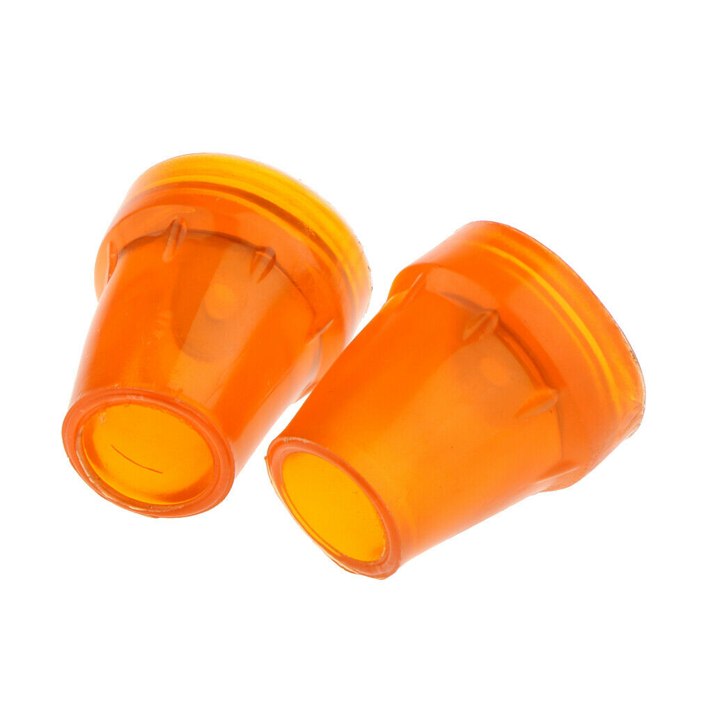 4Pcs 7/8" Non-slip Self-Standing Canes Replacement Tips End Caps Orange