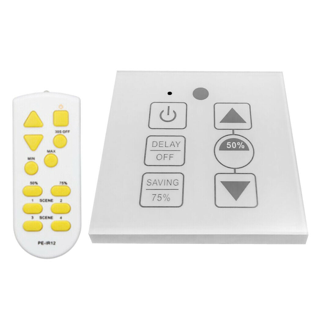 1 Set High Quality 100W Touch-type Stepless Dimming + Remote Control Switch
