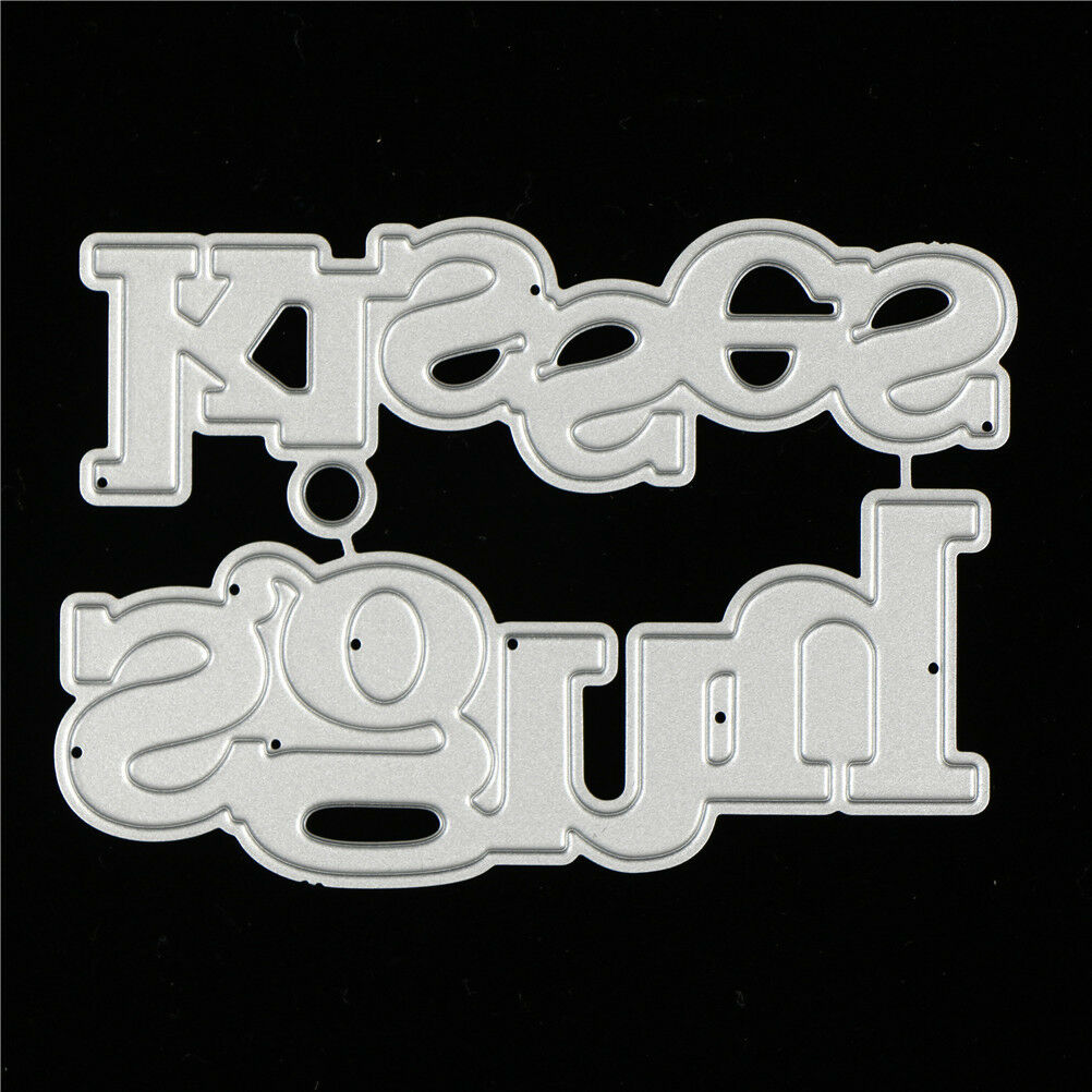 Hugs Kisses Alphabet Metal Cutting Dies For DIY Scrapbooking Album Paper .l8