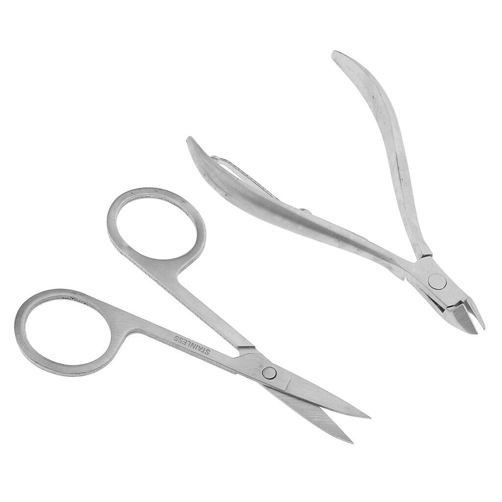 Stainless Steel Manicure Nails Clipper Tools Cuticle Removal Set Travel Kit