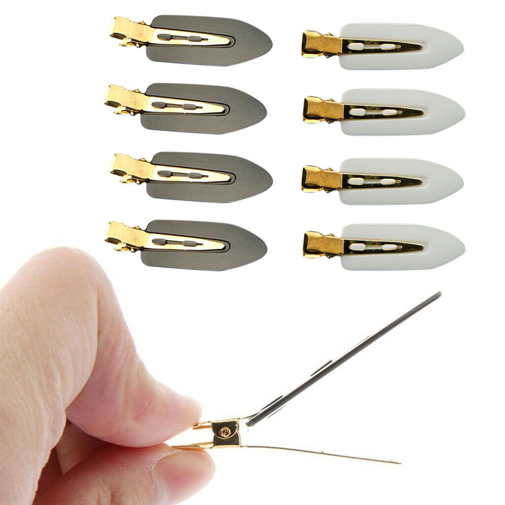 Lots 8 Durable No Bend Bangs Waves Hairdressing Styling Clips Clamps for Makeup