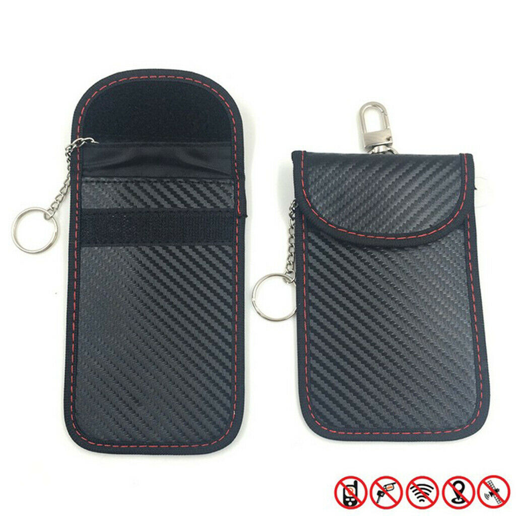 Car Key Faraday Bag Signal Block Case Anti-theft Key Fob Security Pouch