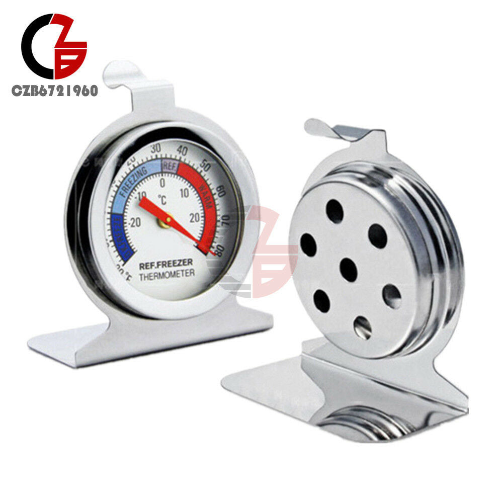 Stainless Steel Useful Temperature Refrigerator Freezer Dial Type Thermometer