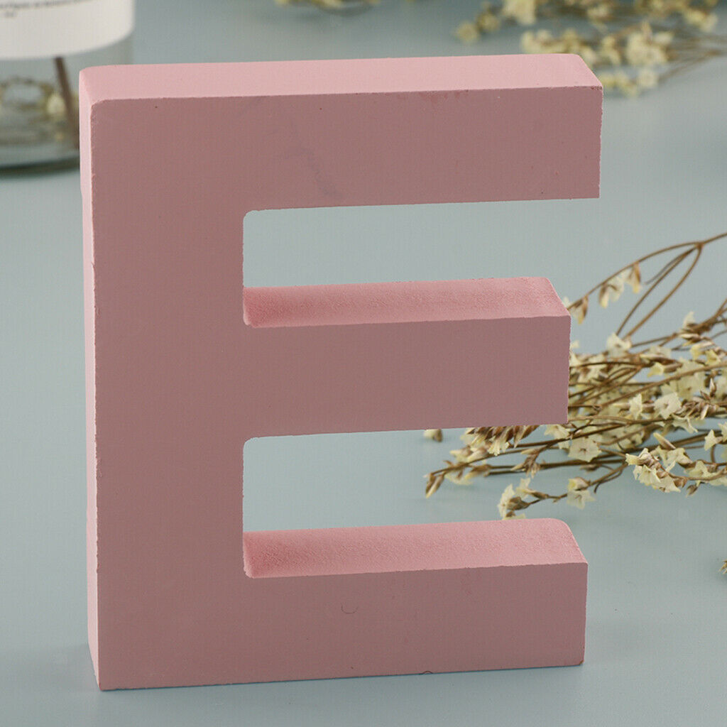 2Pieces Letter L E Wooden Letter Number Name Sign Wedding Birthday Decor