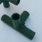 2pcs Green Plastic Greenhouse Pipe Fittings PVC Building Fittings Connectors 4L