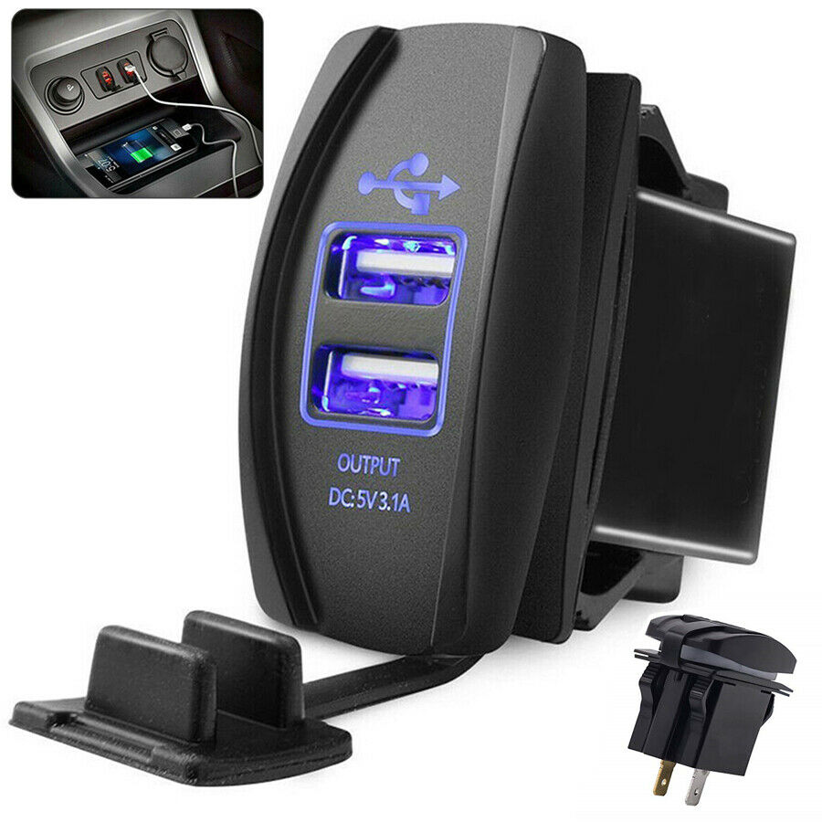 12-24V 3.1A Car Fast Power Supply Charger For Mobile Phone Tablet PC MP3 Travel