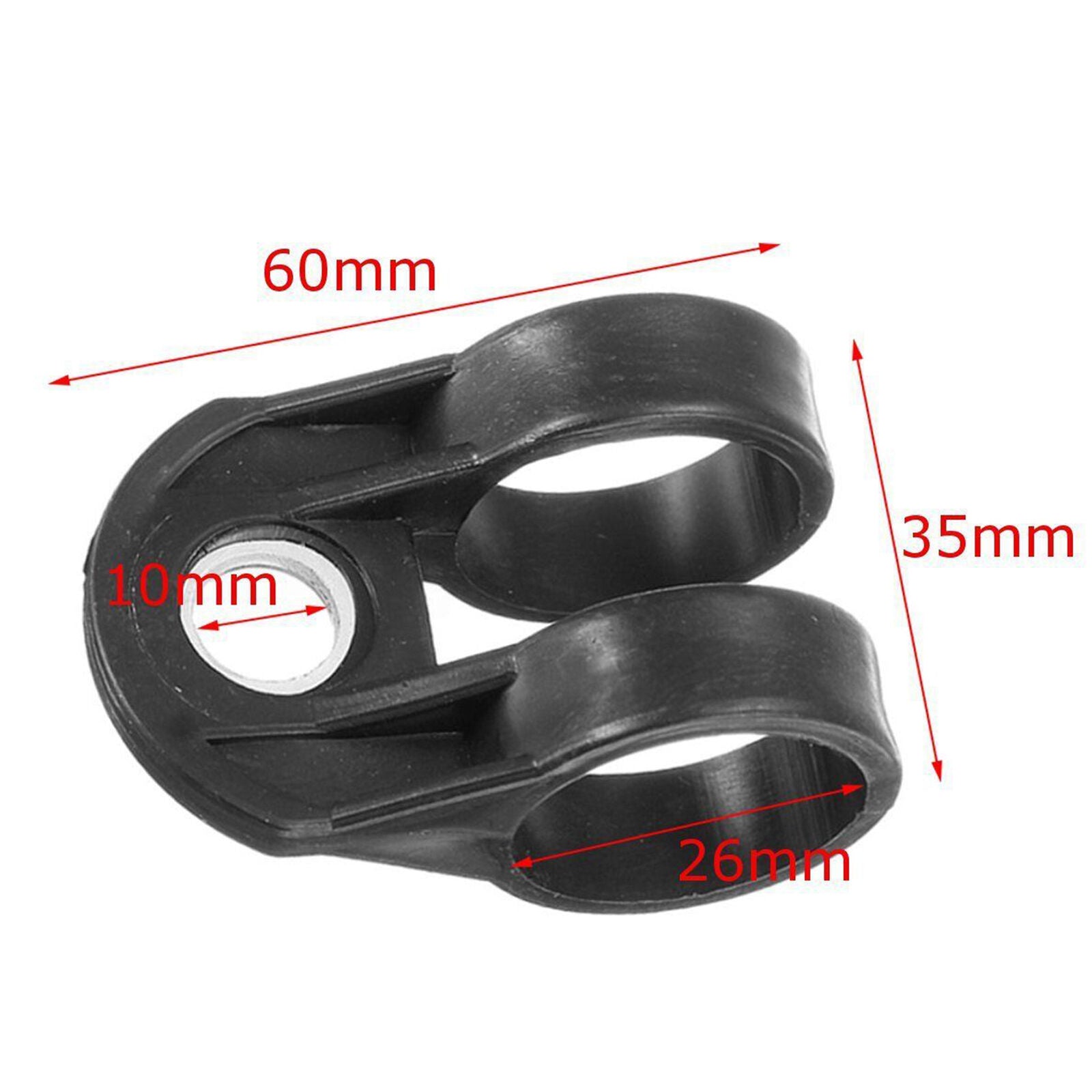 Plastic Black Strimmer Brush Cutter Harness Hook Clip Bracket for 26mm Shaft
