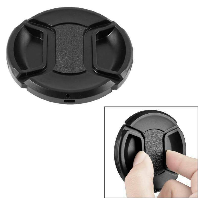 Replacement 77mm Front Lens Cap Center Snap on Lens Caps Fit For DSLR Camera AU