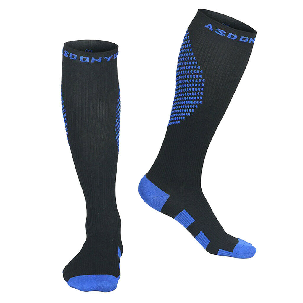 Breathable Sports Knee High Socks Compression Stockings Women Men M