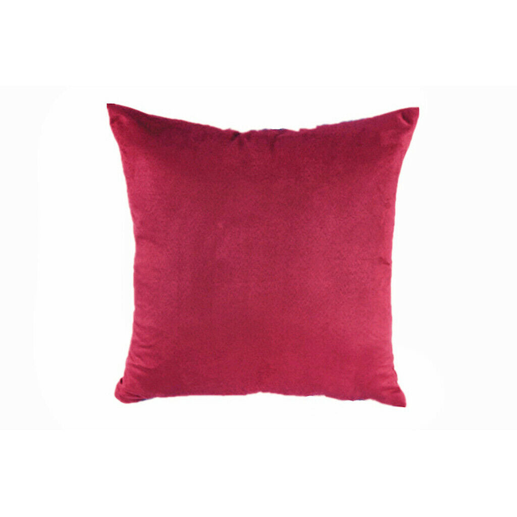 Burgundy Pillowcase Pillow Cover Bedding Car Office Home Ornaments 50x50cm