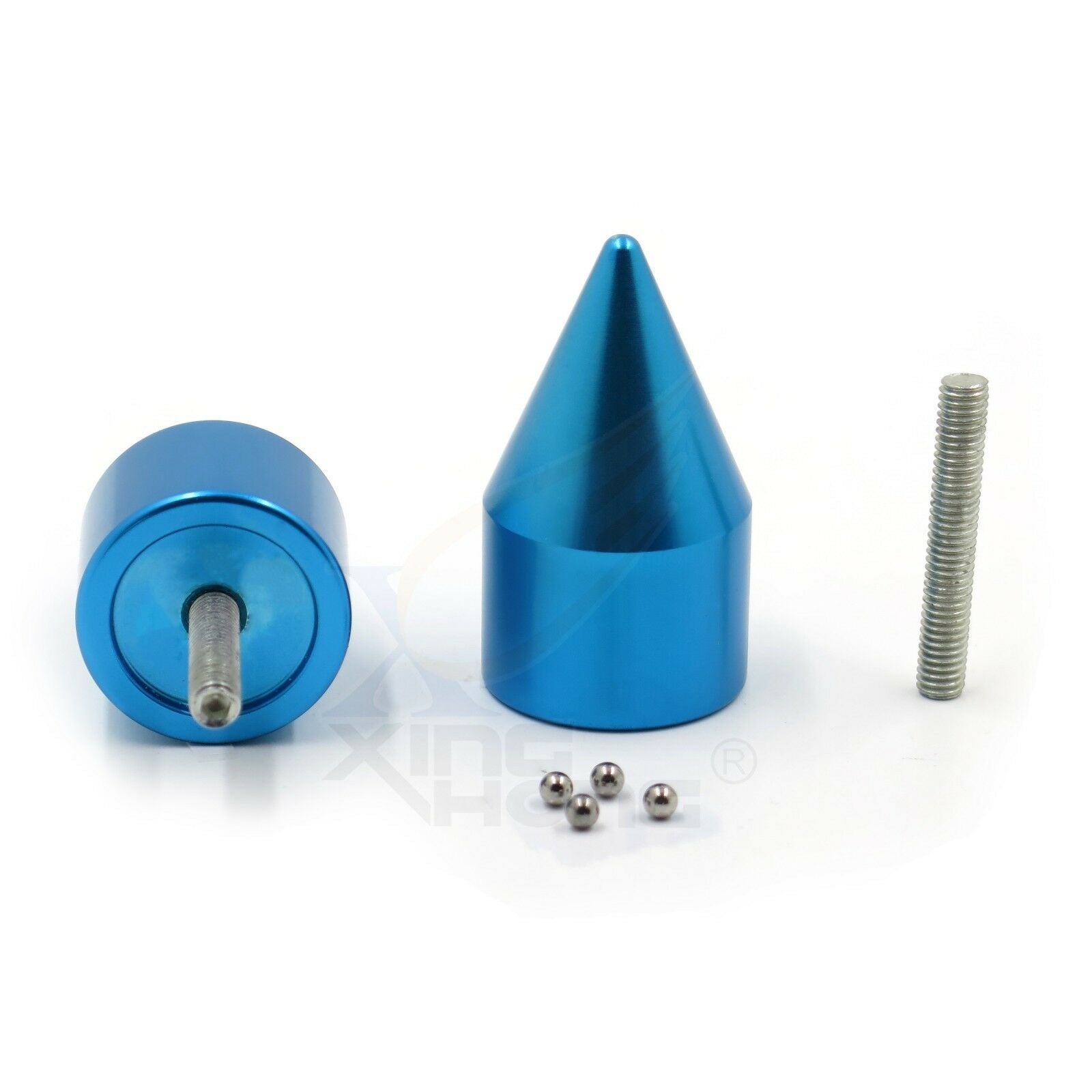 New Blue Spike Bar End For 99-12 Suzuki Hayabusa GSX1300R