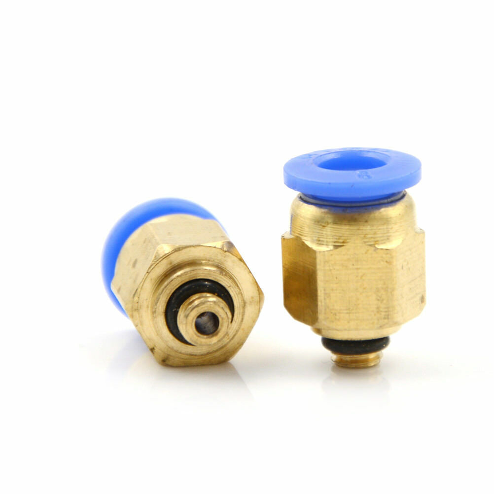 5PCS Male M5 - 6mm Straight Push in Fitting Pneumatic Push to Connect Air WF