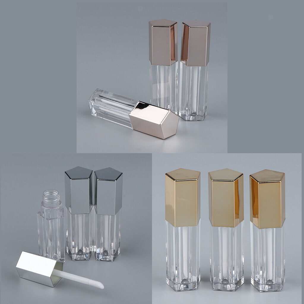 9 Pieces 5ml Cosmetic Container Lipstick Bottle Oil Tube Lip Balm Case