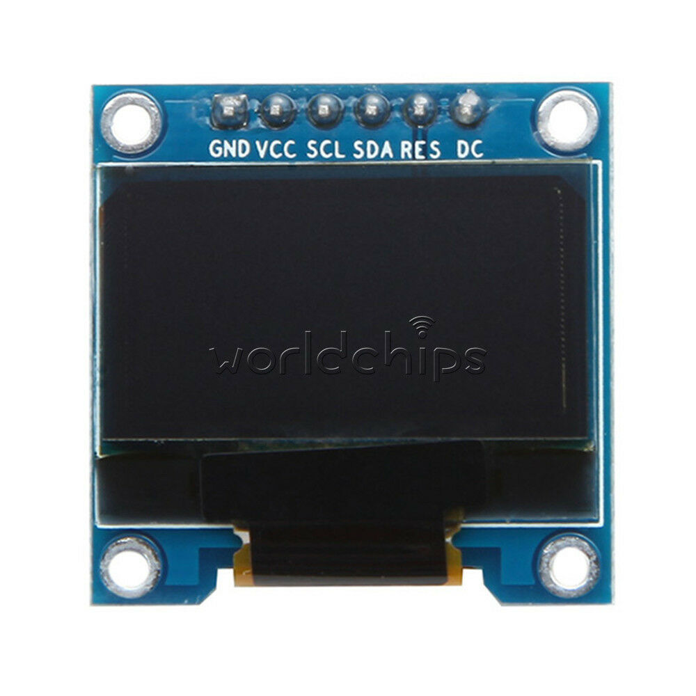 6Pin 0.96" White 12864 SPI&IIC I2C OLED Display Module For Arduino Raspberry Pi