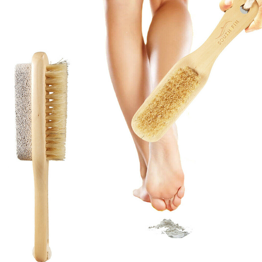 Natural Foot  Rasp Scrubber Dead Skin Remover Pedicure Care Brush With Strap