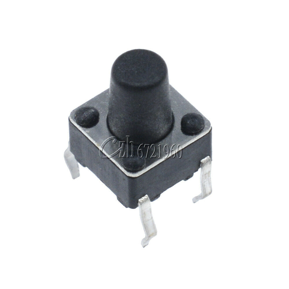30Pcs Tactile Push Button Switch Tact Switch 6X6X8mm 4-pin DIP