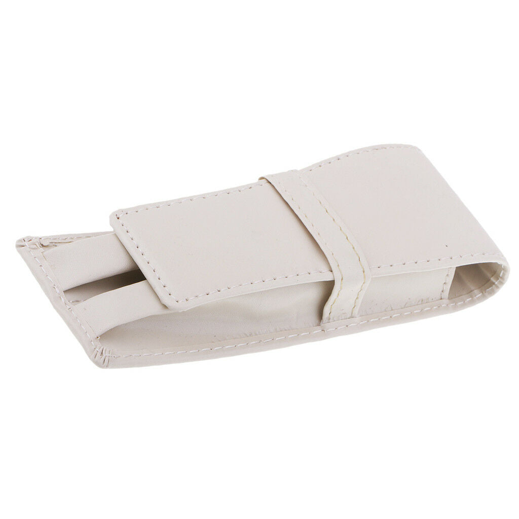 Pencil Pen Case Fountain Pen Pouch Pocket Portable Pen Bag for 3 pens White
