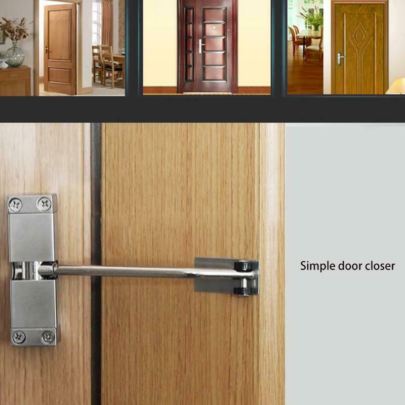 Stainless Steel Door Closer Auto Spring Buffer with Protective Door Gasket