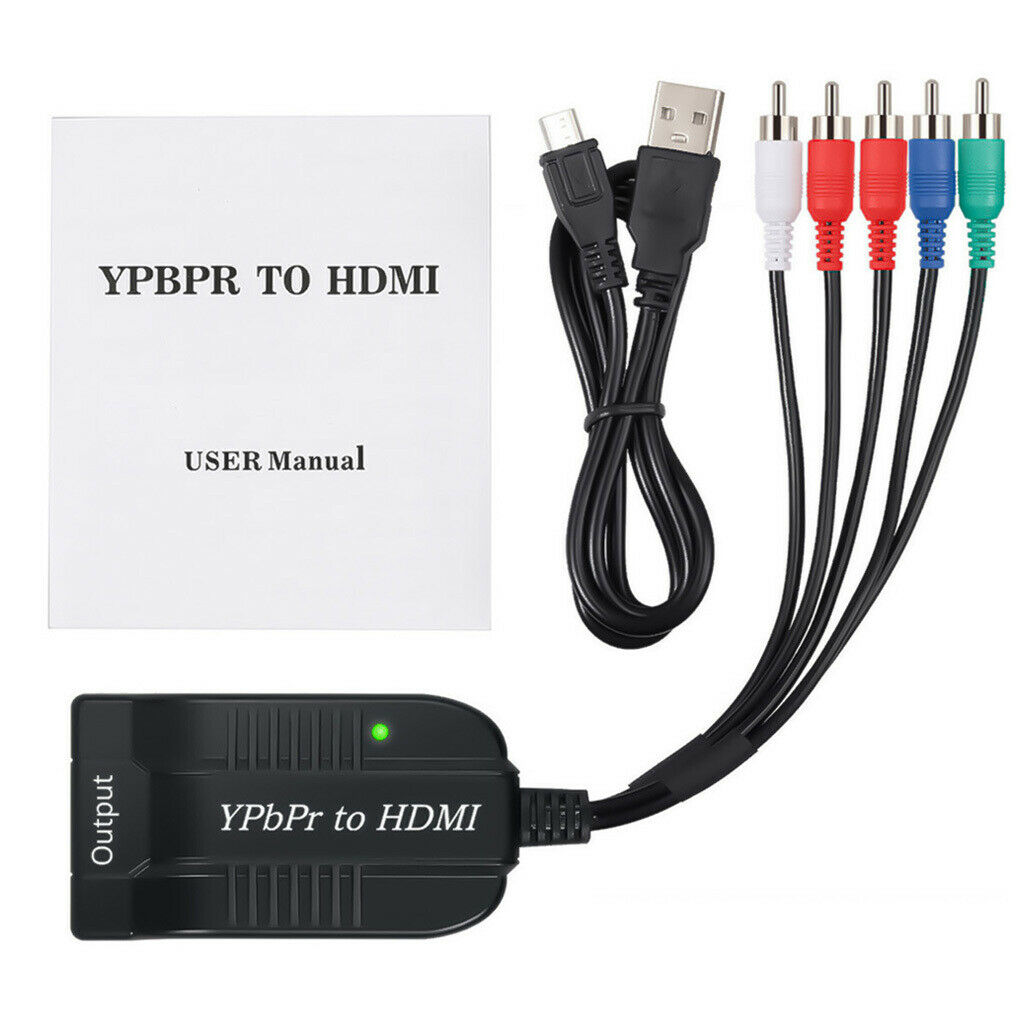Male YPbPr to Female   Cable Convertor 1080P Audio for Laptop Projector