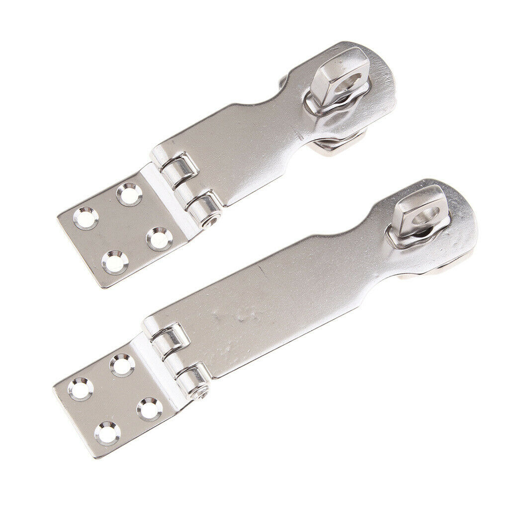 97mm/63mm Padlock Hasp Door Clasp Gate Lock Stainless Steel Twist Knob for Door
