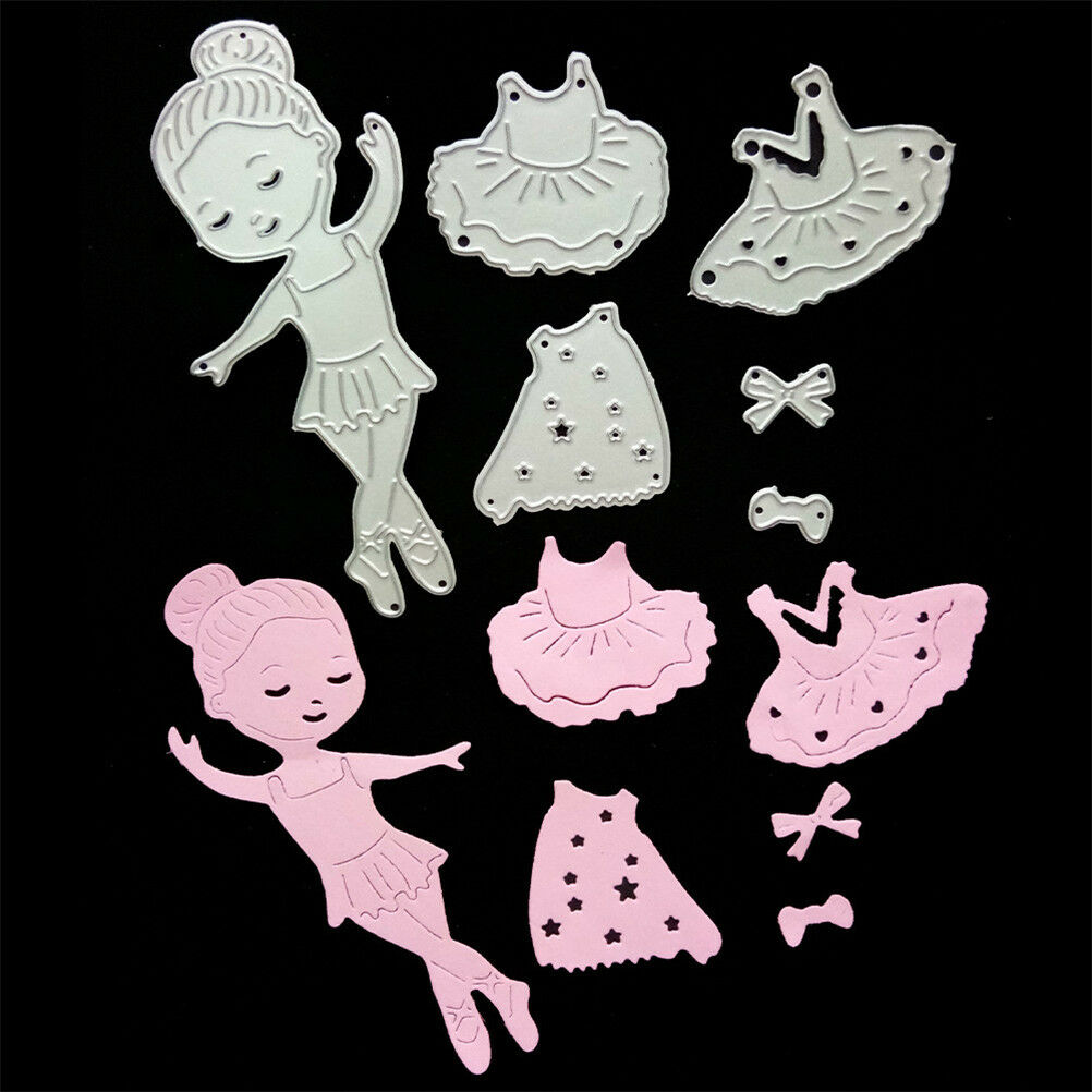 Dancing Ballet Girl Metal Cutting Dies for DIY Scrapbooking Album Cards D.l8