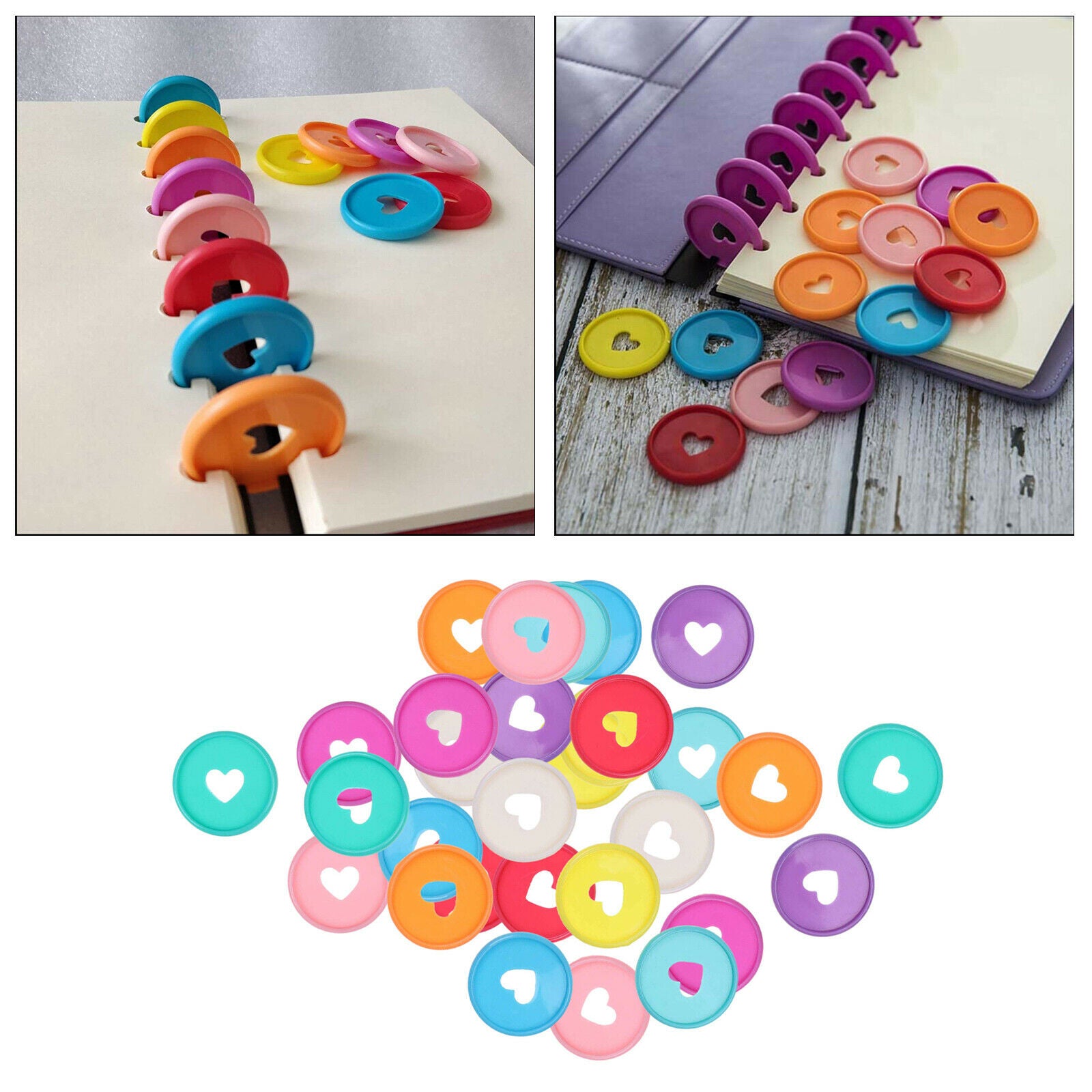Mini Multi-Functional Colorful 30pcs Binding Buckle Notebook Binder Buckle