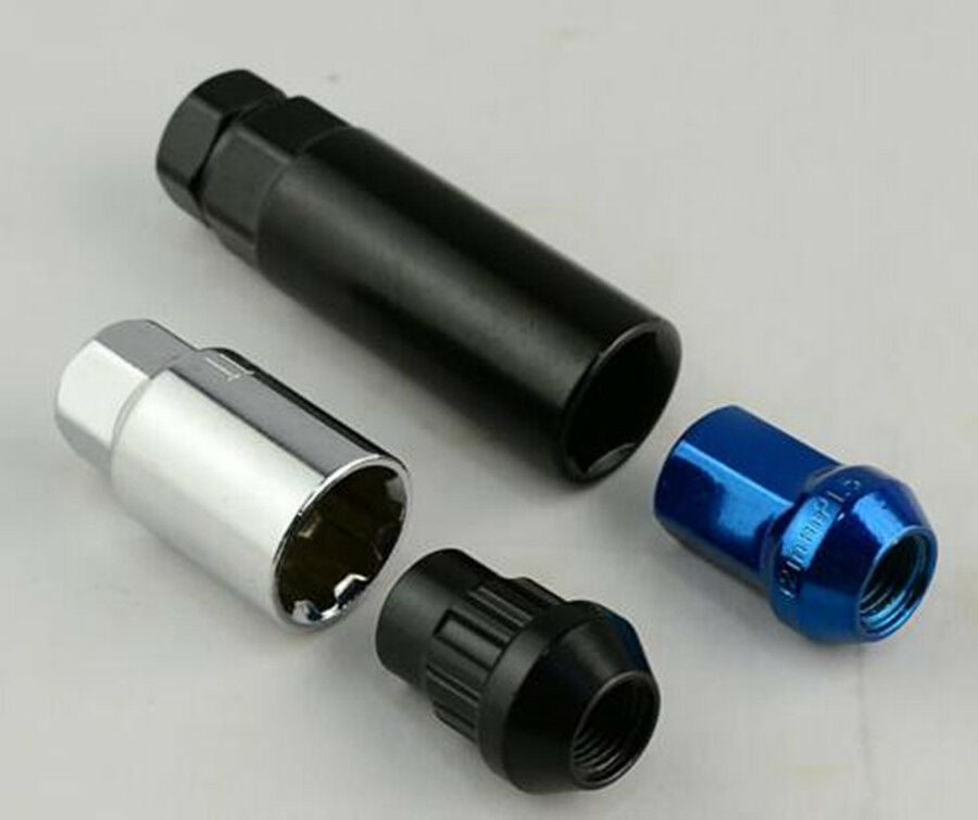 20PCS Racing Car SUV M12 X1.5 Blue Wheel Screws Lug Nut Cover Anti-theft Durable