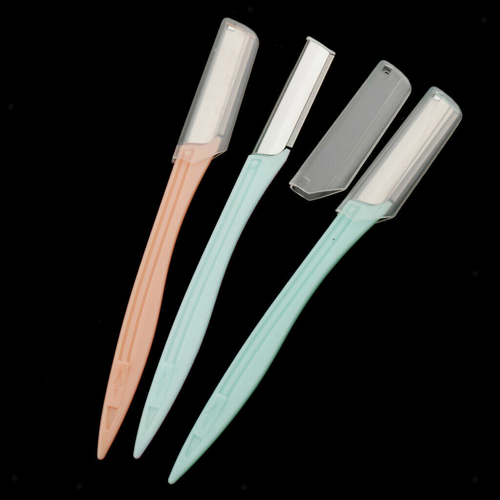3 Packs Hair Removal Safety Razors Trimmer Shaper Facial Makeup Shaver