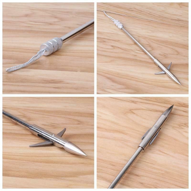Fishing Broadhead Arrow Stainless Steel Catapult Slingshot Bow Hunting Fish Dart