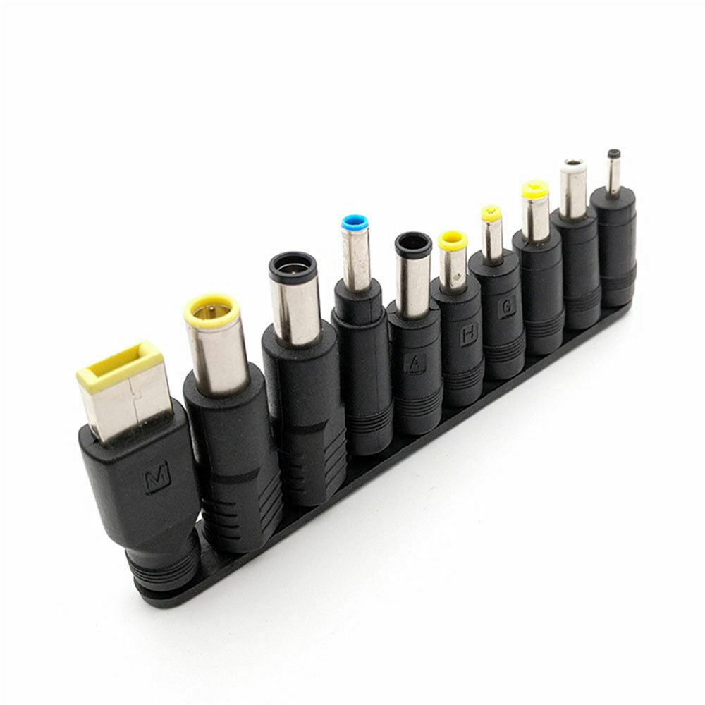 10Pcs/Set DC 5.5x2.1mm to Multi-type Male Jack for AC Power Laptop Adapter