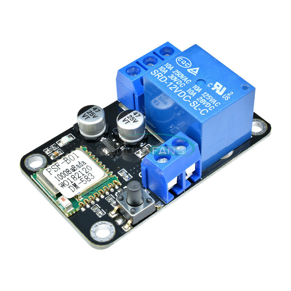 DC12V ESP8285 Smart Wifi Self-lock Switch Relay Delay Module By APP IOS Android