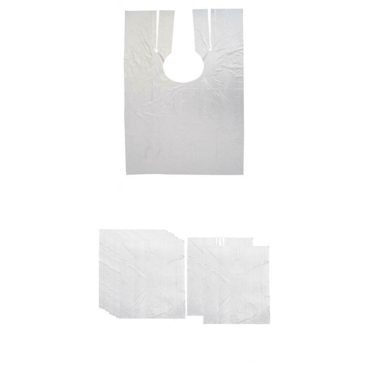 100pcs Large Disposable Hair Cutting Cape Gown Unisex Barber Capes Apron