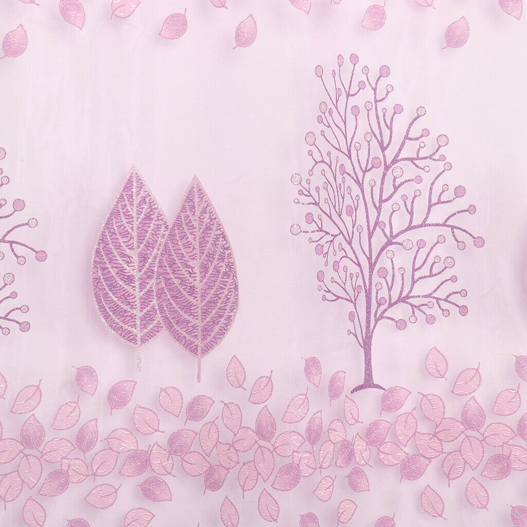 Jacquard Curtain Cortina Voile Floral Leaf Personalize Drape