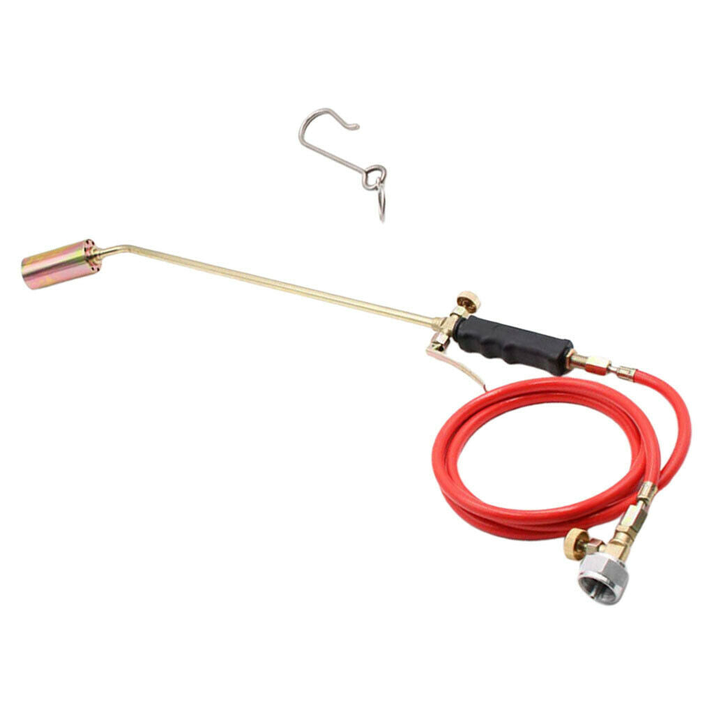 Weed Burner Gas Welding Torch Garden Roof Grass Blowtorch Flamethrower Hose