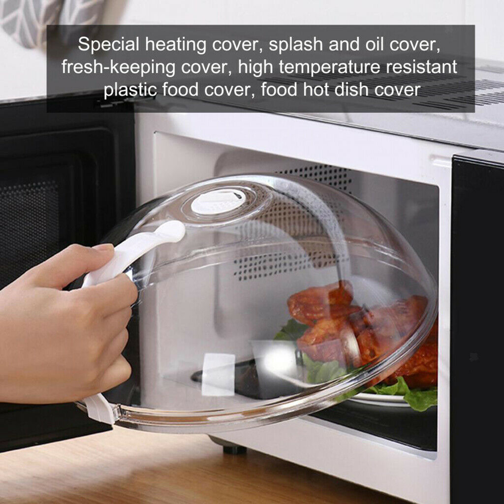 2 Pieces Transparent Microwave Plate Cover Guard Anti-Sputtering Food Cover