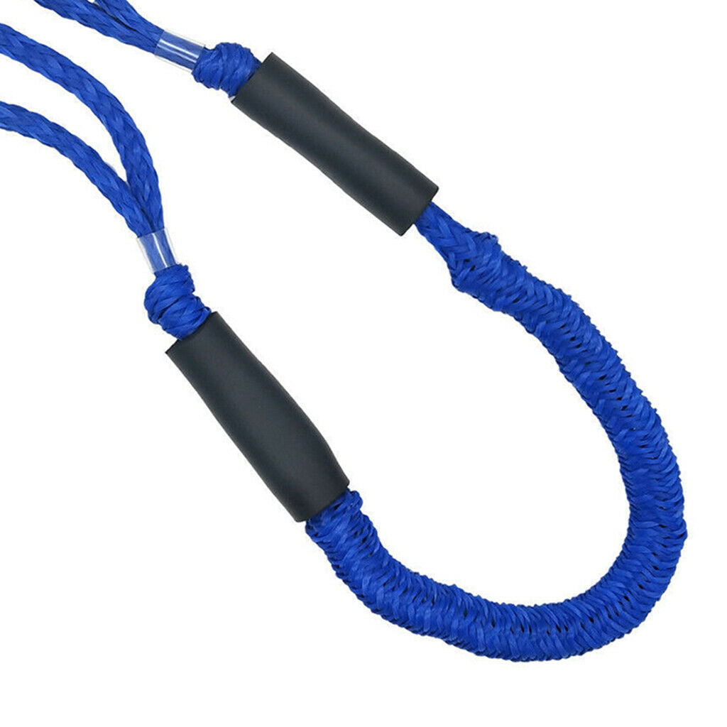 2 Pack Bungee Dock 4 ft for Boat Jet Ski PWC Kayaks Anchors Tie Down Blue