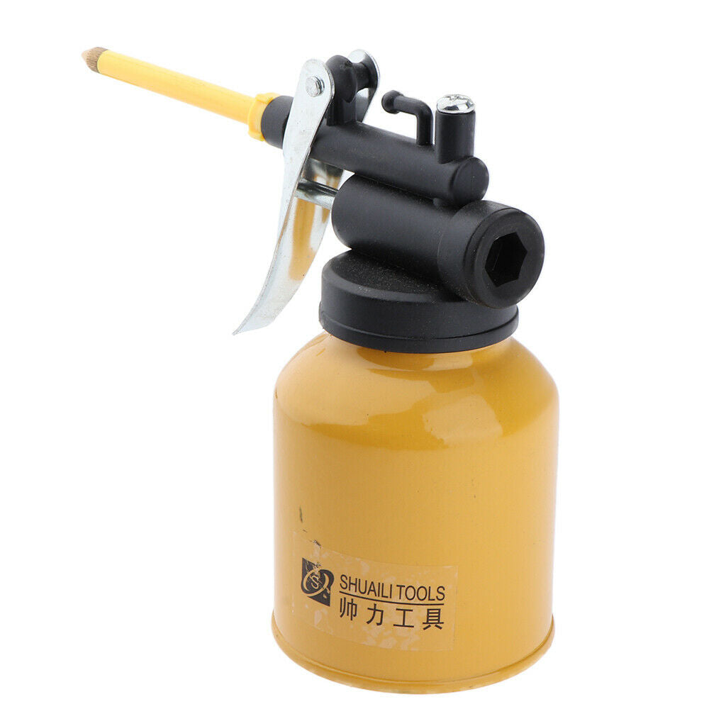 250mL Car Auto High Pressure Pump Oil Pot Can Spray Gun Hose for Lubricants