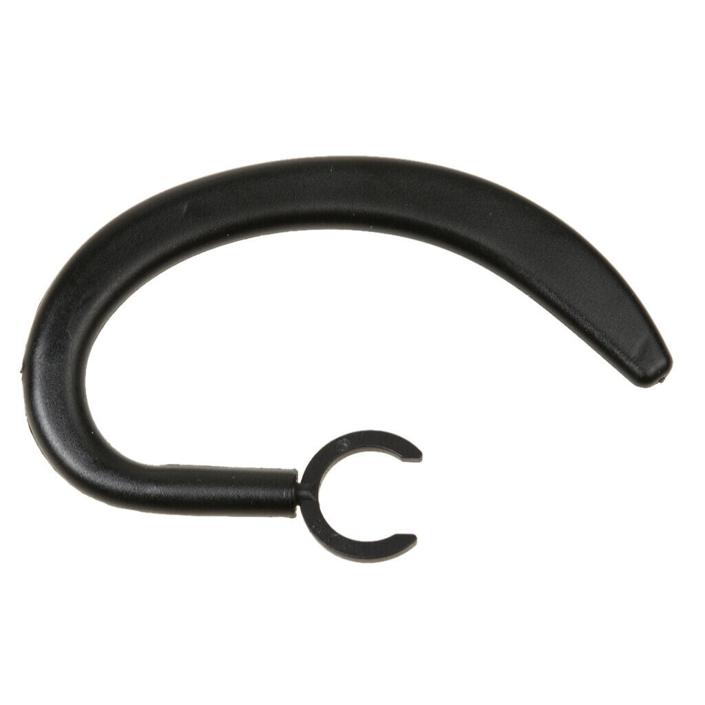 6 Pcs Replacement Spare Ear Hooks Earloop For Bluetooth Headset Black