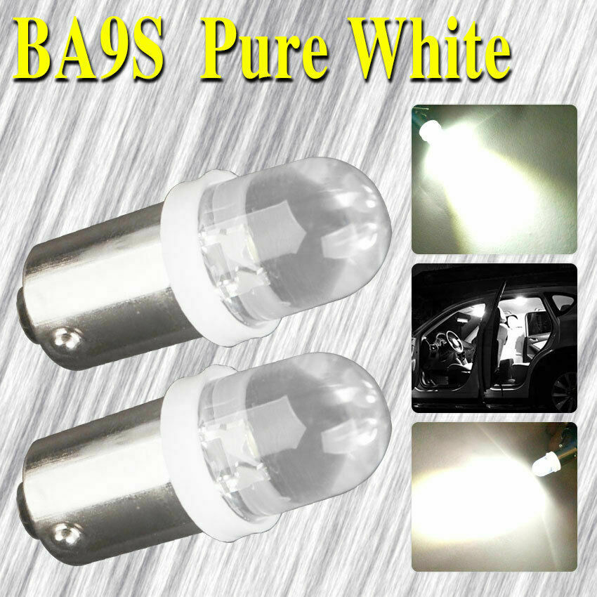 20Pcs BA9S 1895 T4W 53 57 Instrument LED Light Bulbs For Car Map Lamp 12V White